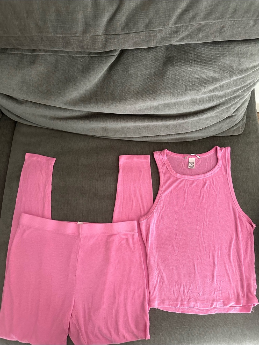 Victoria's Secret Pink Ribbed Tank Top